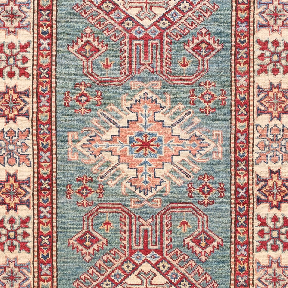 Tappeto corsia Tappeto Ziegler - Kazak - 327 x 78 cm - verde chiaro