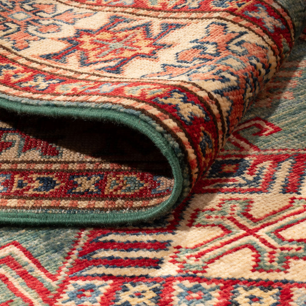 Tappeto corsia Tappeto Ziegler - Kazak - 327 x 78 cm - verde chiaro