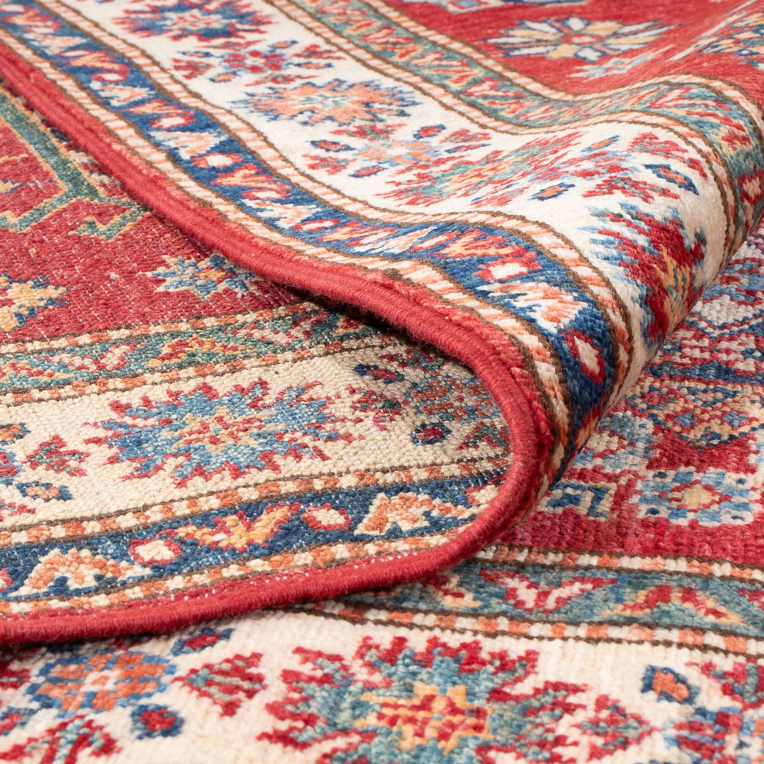 Tappeto corsia Tappeto Ziegler - Kazak - 302 x 80 cm - rosso