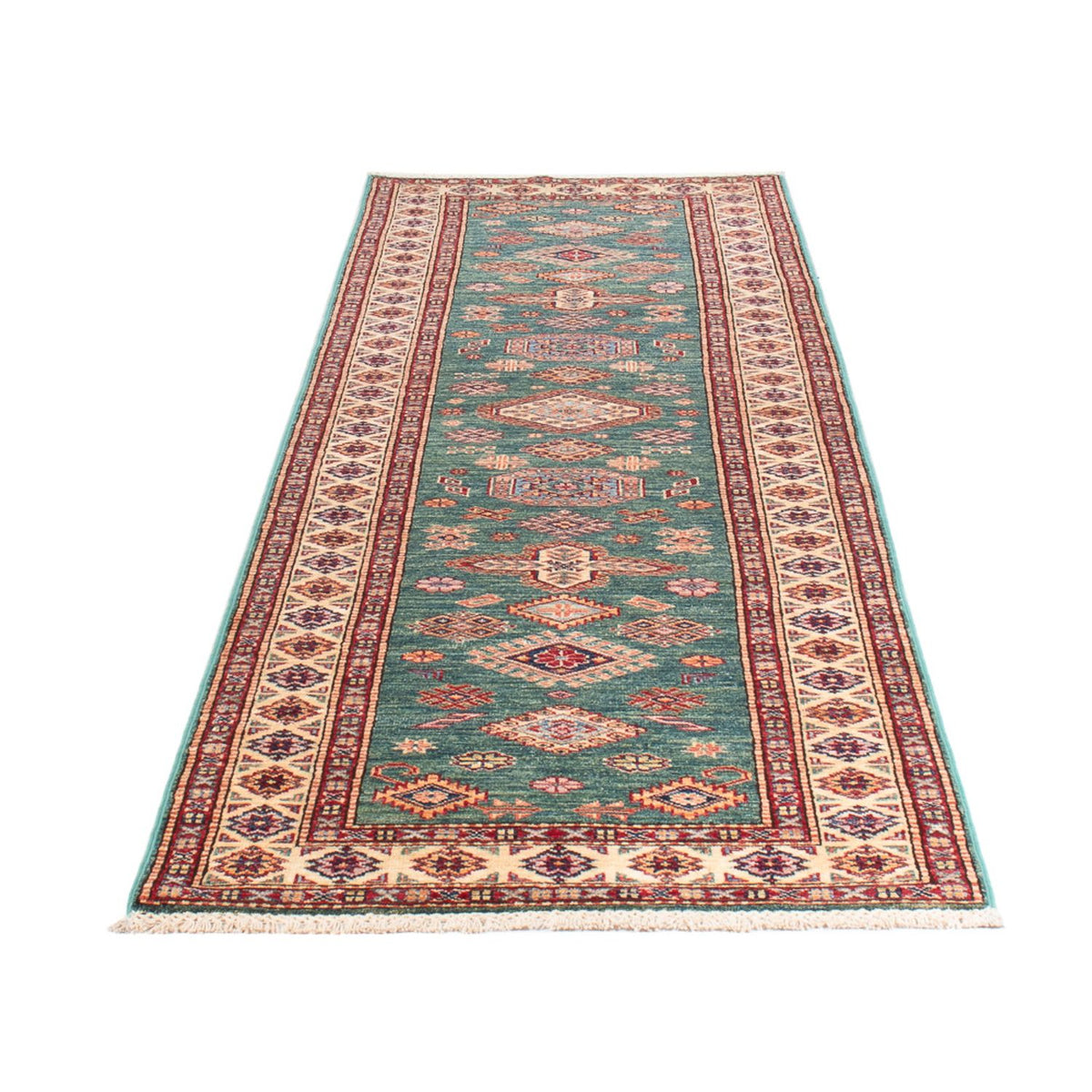 Tappeto corsia Tappeto Ziegler - Kazak - 303 x 80 cm - turchese