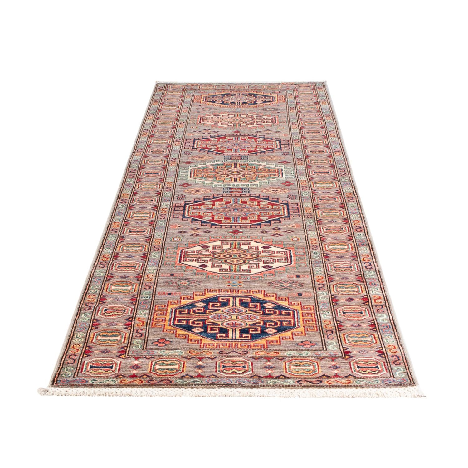 Tappeto corsia Tappeto Ziegler - Kazak - 303 x 84 cm - salmone