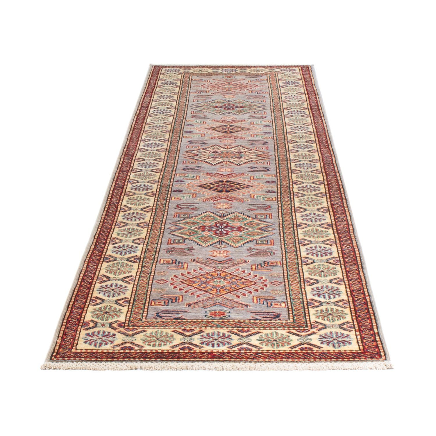Tappeto corsia Tappeto Ziegler - Kazak - 305 x 80 cm - marrone chiaro