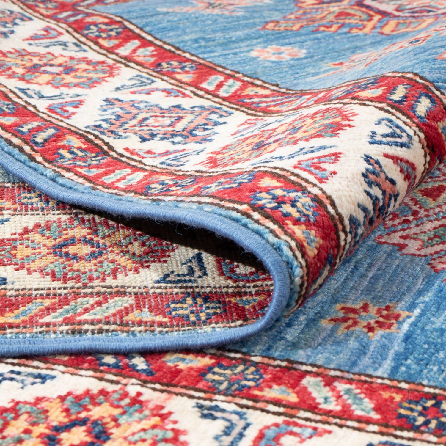 Tappeto corsia Tappeto Ziegler - Kazak - 305 x 79 cm - blu