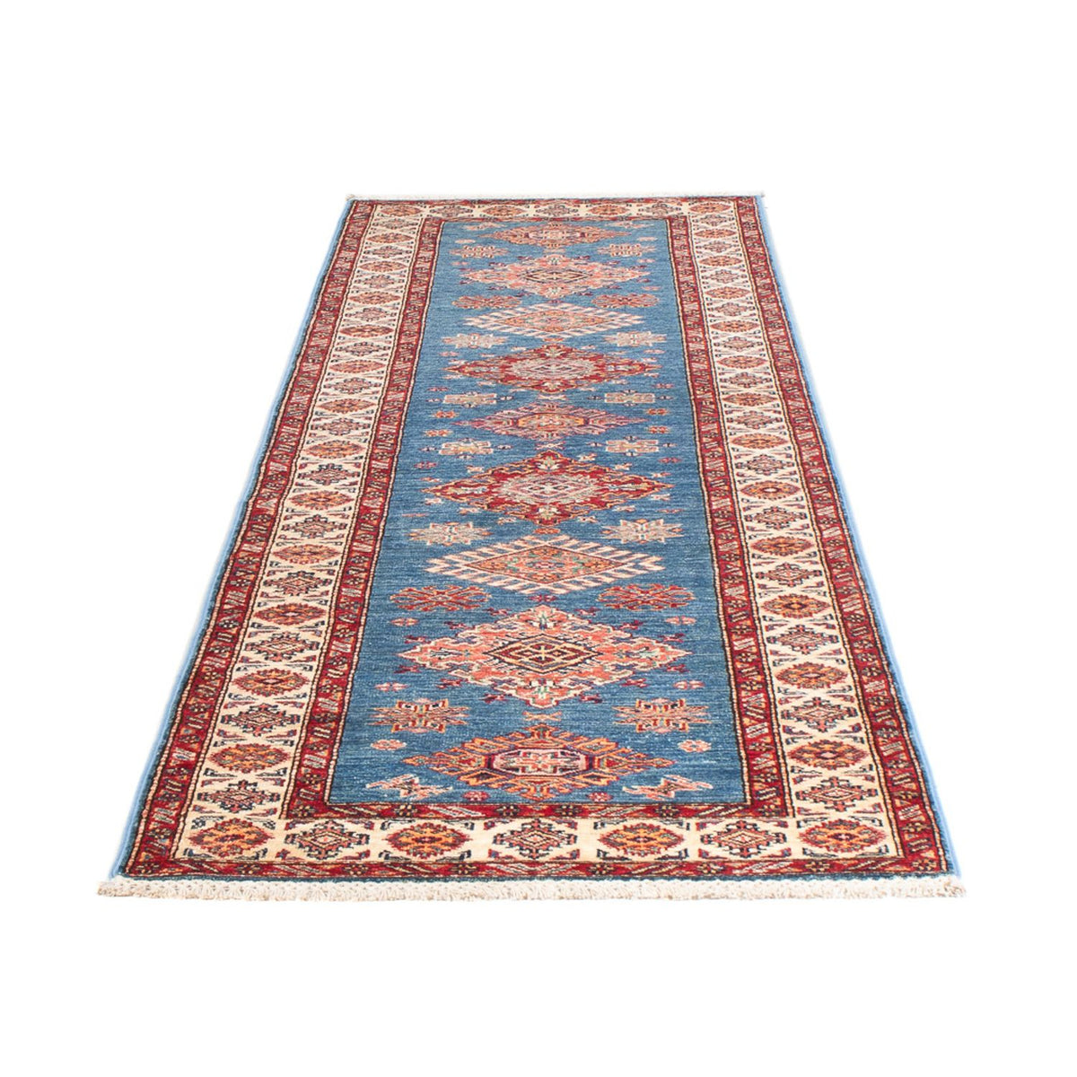 Tappeto corsia Tappeto Ziegler - Kazak - 305 x 79 cm - blu