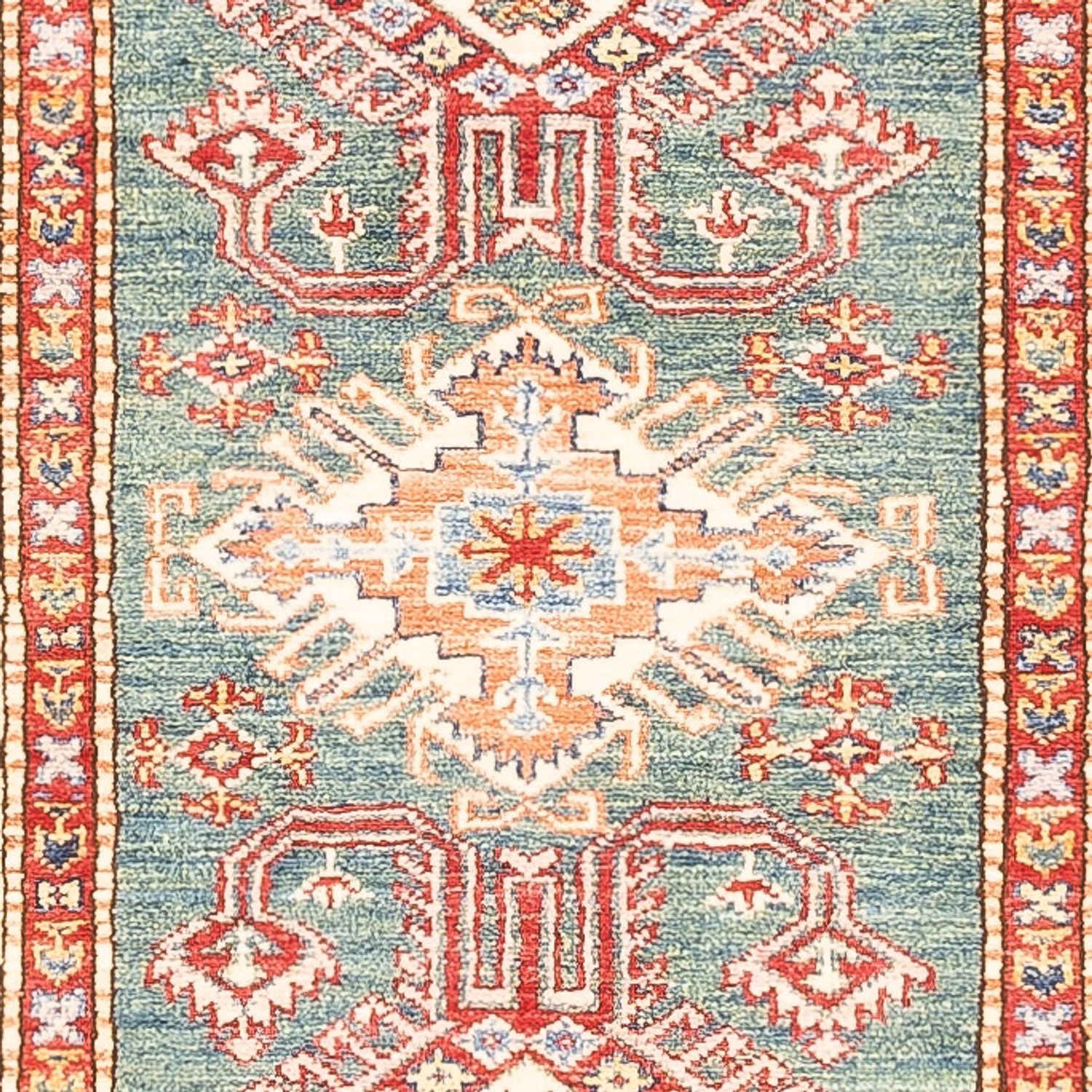 Tappeto corsia Tappeto Ziegler - Kazak - 298 x 79 cm - verde