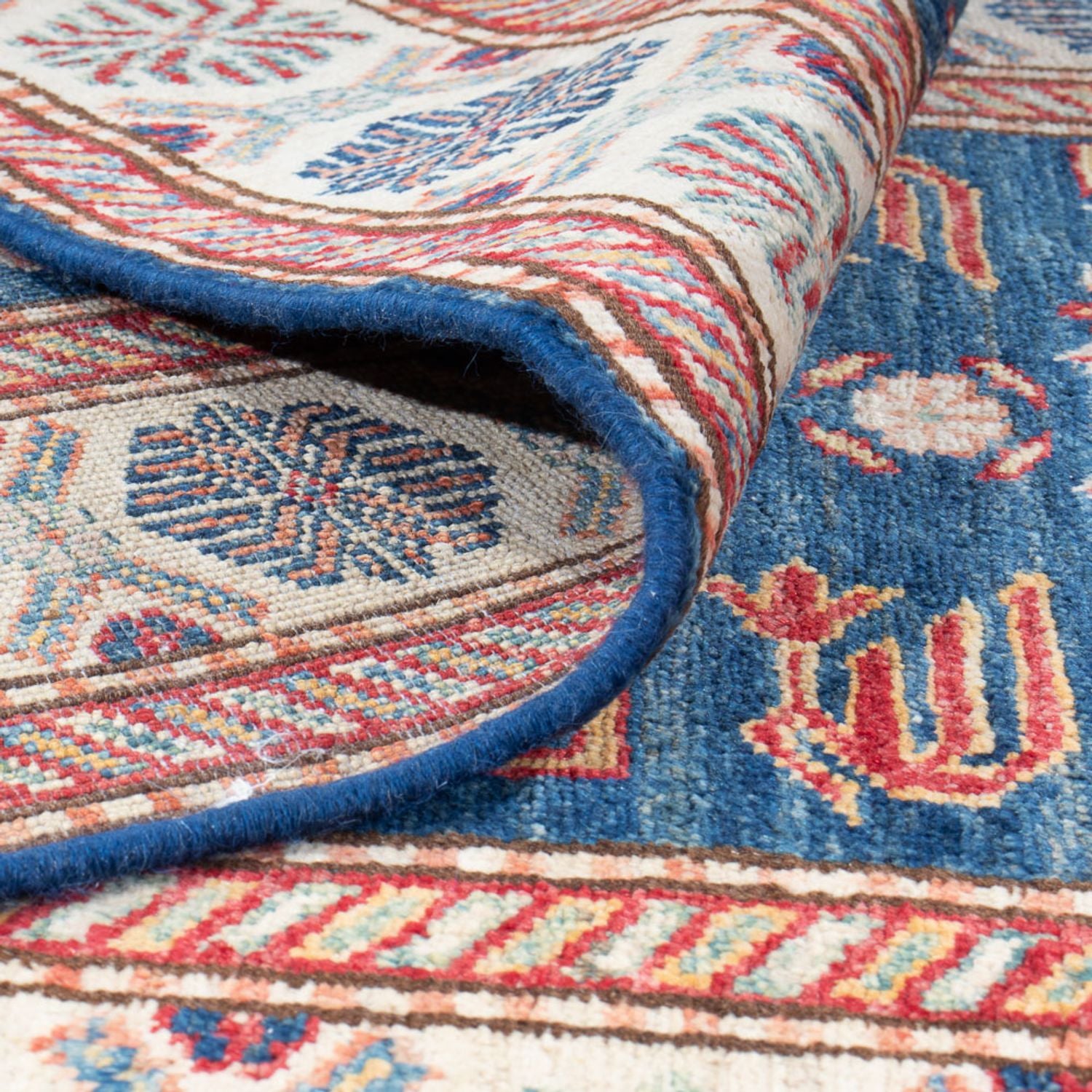 Tappeto corsia Tappeto Ziegler - Kazak - 299 x 84 cm - blu