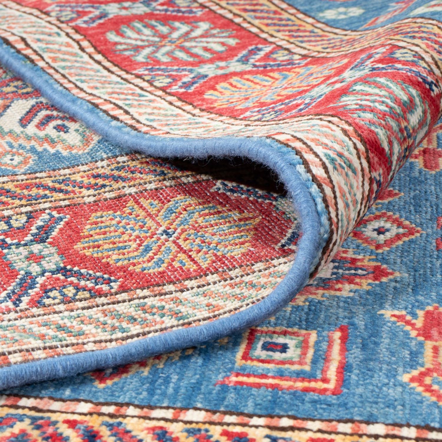 Tappeto corsia Tappeto Ziegler - Kazak - 306 x 79 cm - blu