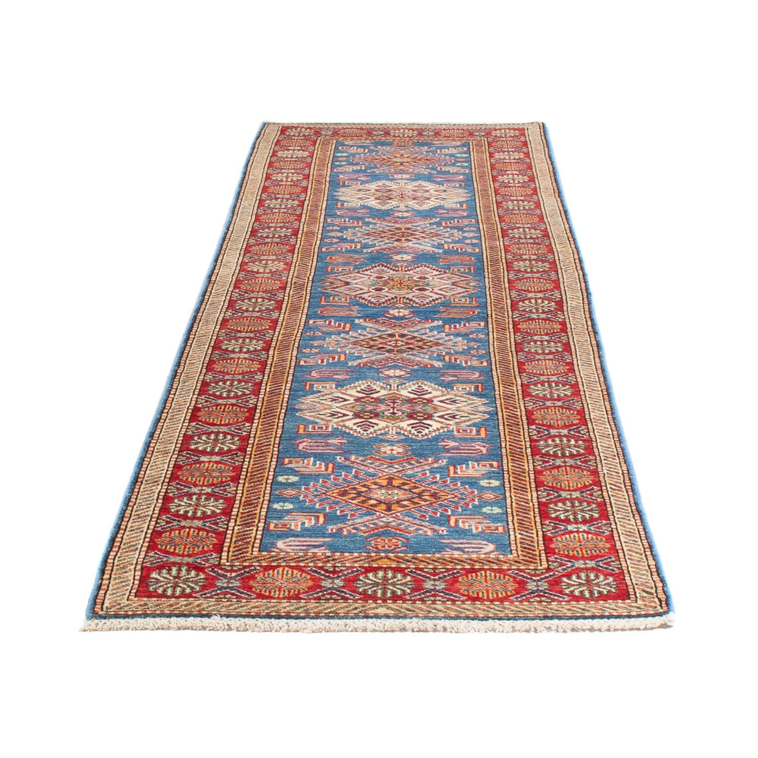 Tappeto corsia Tappeto Ziegler - Kazak - 306 x 79 cm - blu