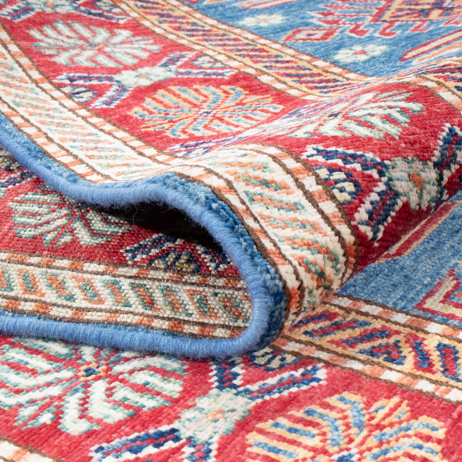 Tappeto corsia Tappeto Ziegler - Kazak - 302 x 80 cm - blu