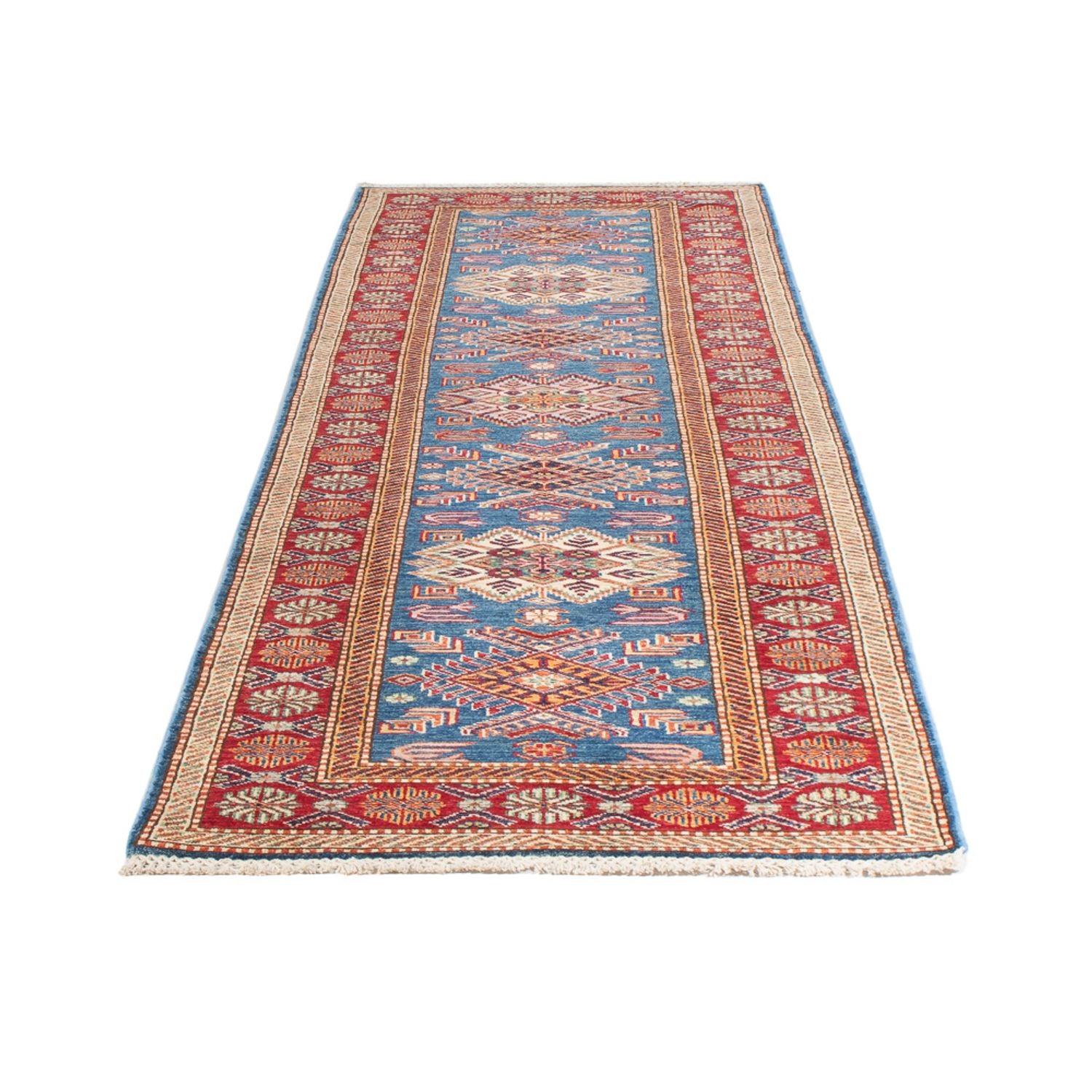 Tappeto corsia Tappeto Ziegler - Kazak - 302 x 80 cm - blu