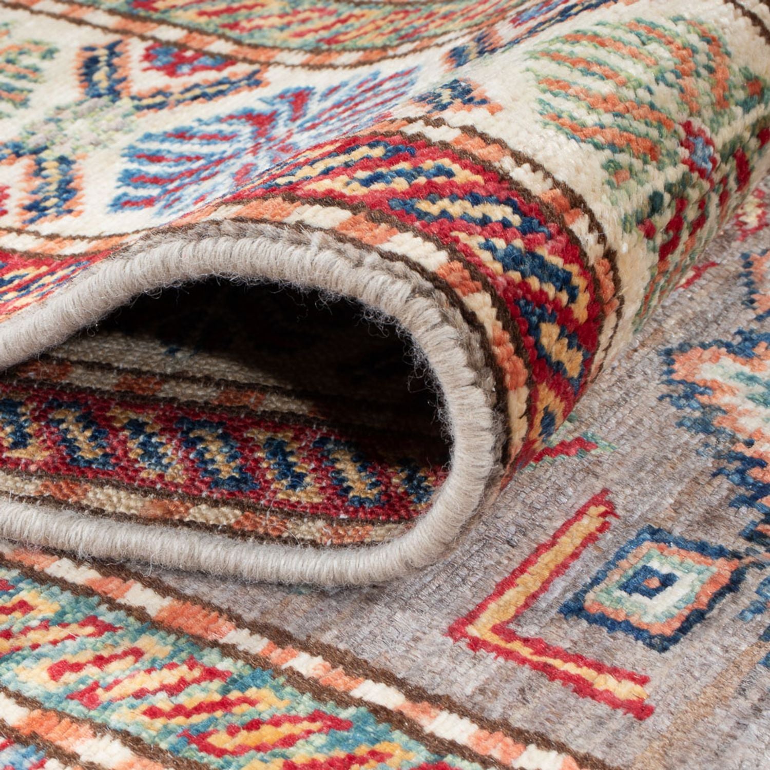 Tappeto corsia Tappeto Ziegler - Kazak - 293 x 83 cm - beige scuro