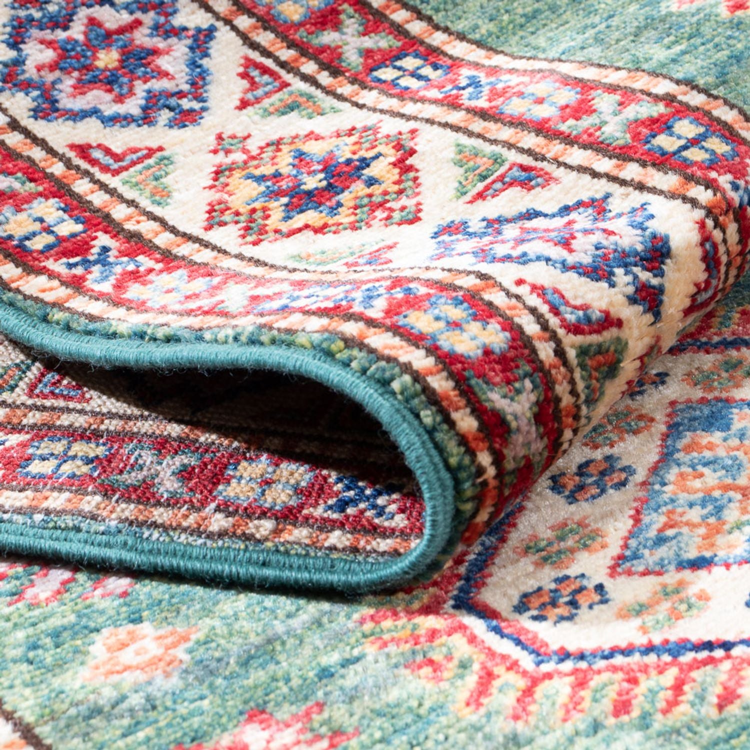 Tappeto corsia Tappeto Ziegler - Kazak - 295 x 76 cm - verde