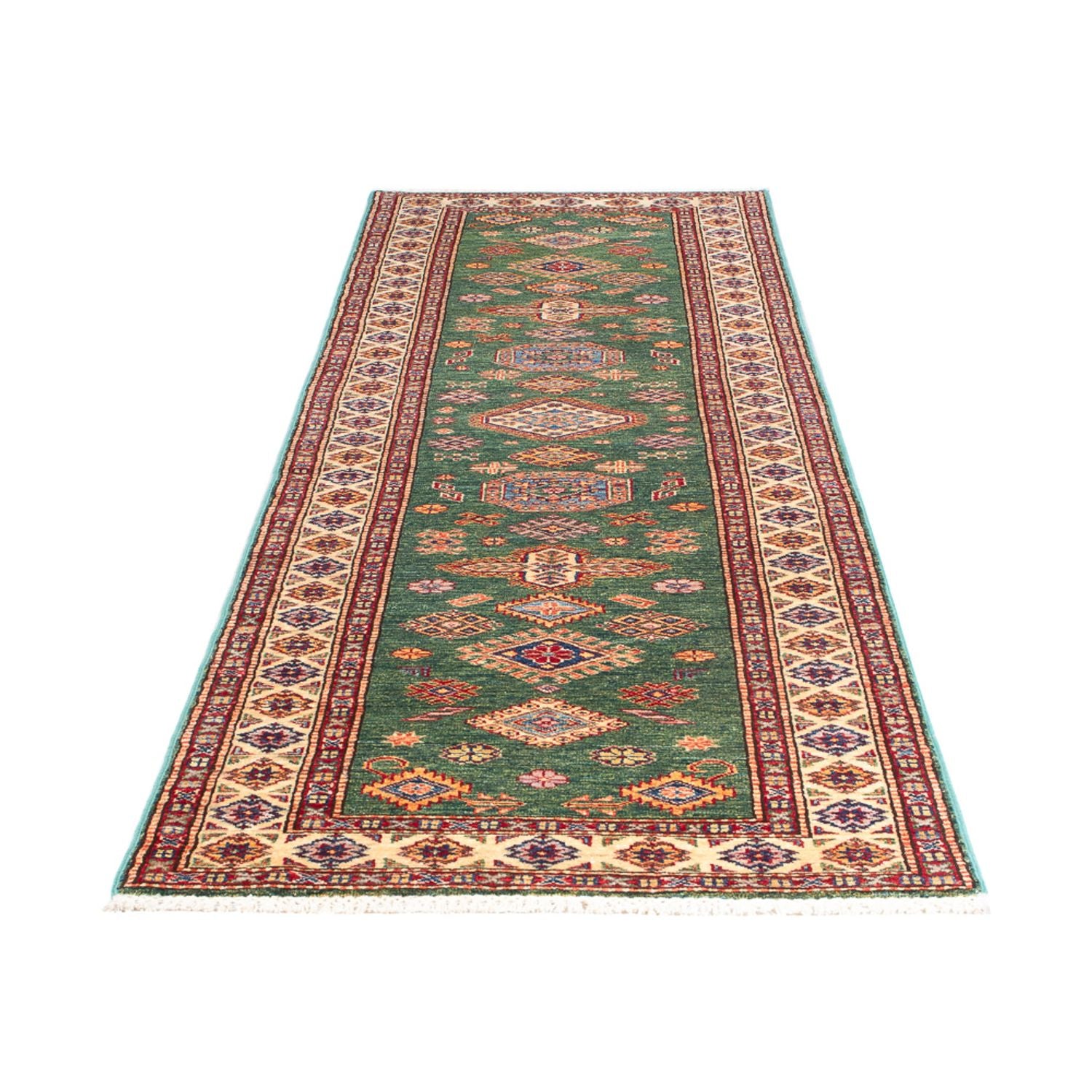 Tappeto corsia Tappeto Ziegler - Kazak - 295 x 76 cm - verde