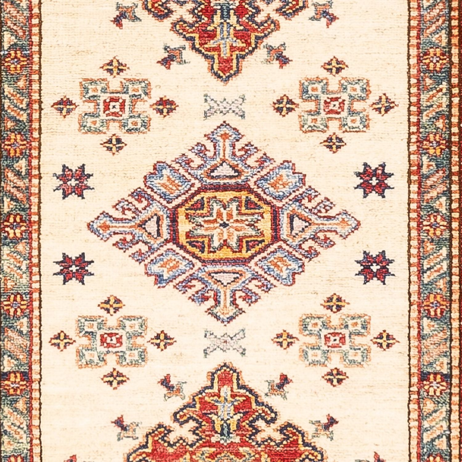 Tappeto corsia Tappeto Ziegler - Kazak - 304 x 82 cm - beige