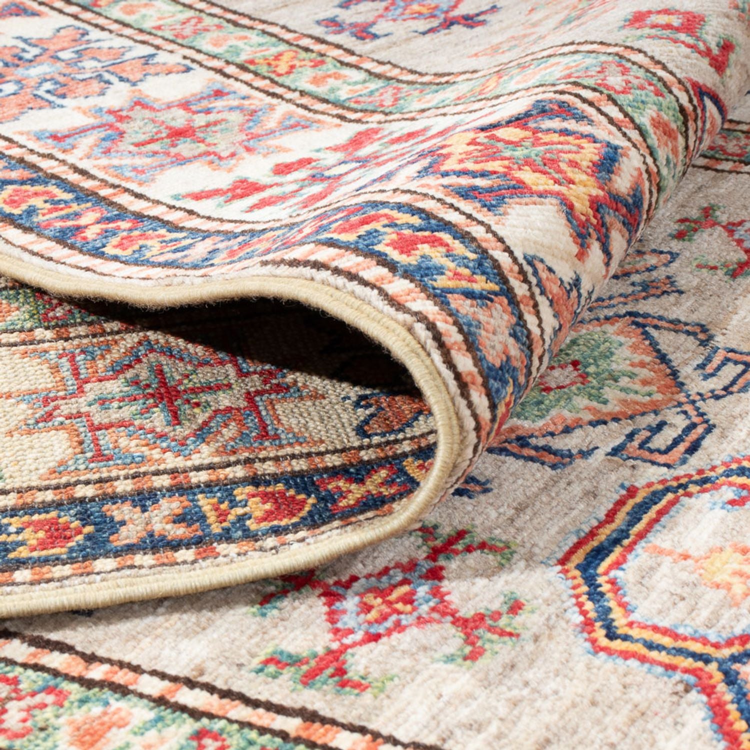 Tappeto corsia Tappeto Ziegler - Kazak - 300 x 75 cm - beige scuro