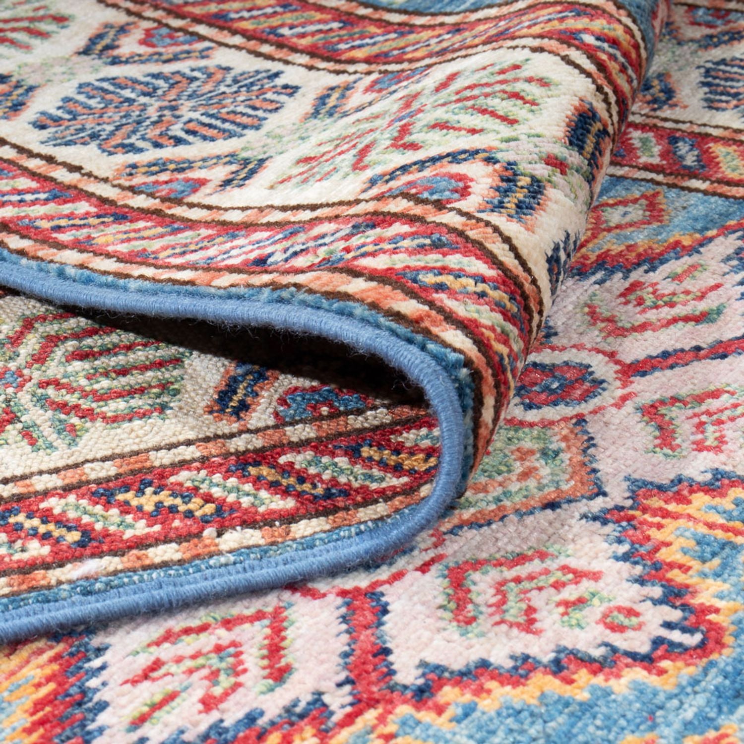 Tappeto corsia Tappeto Ziegler - Kazak - 294 x 83 cm - blu