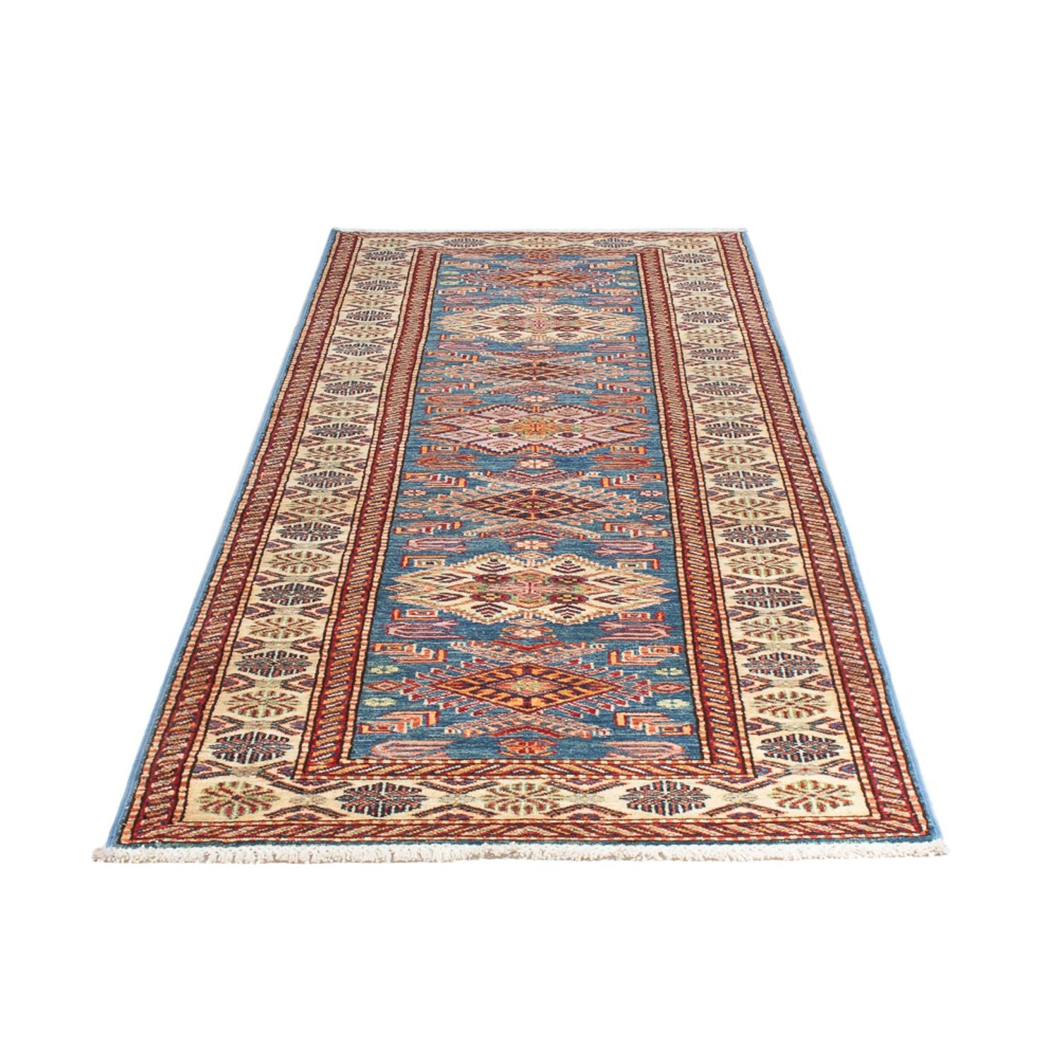 Tappeto corsia Tappeto Ziegler - Kazak - 294 x 83 cm - blu