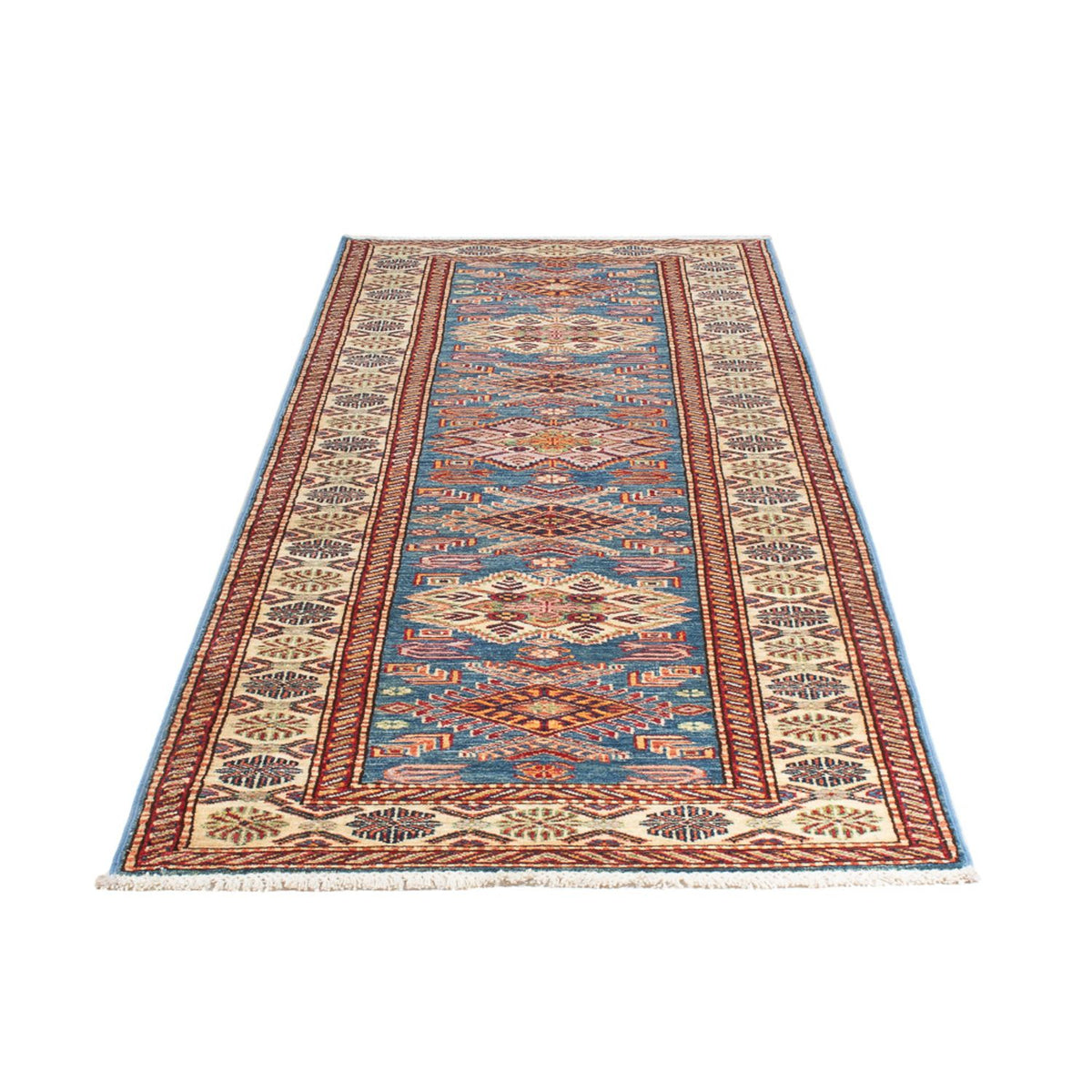 Tappeto corsia Tappeto Ziegler - Kazak - 294 x 83 cm - blu