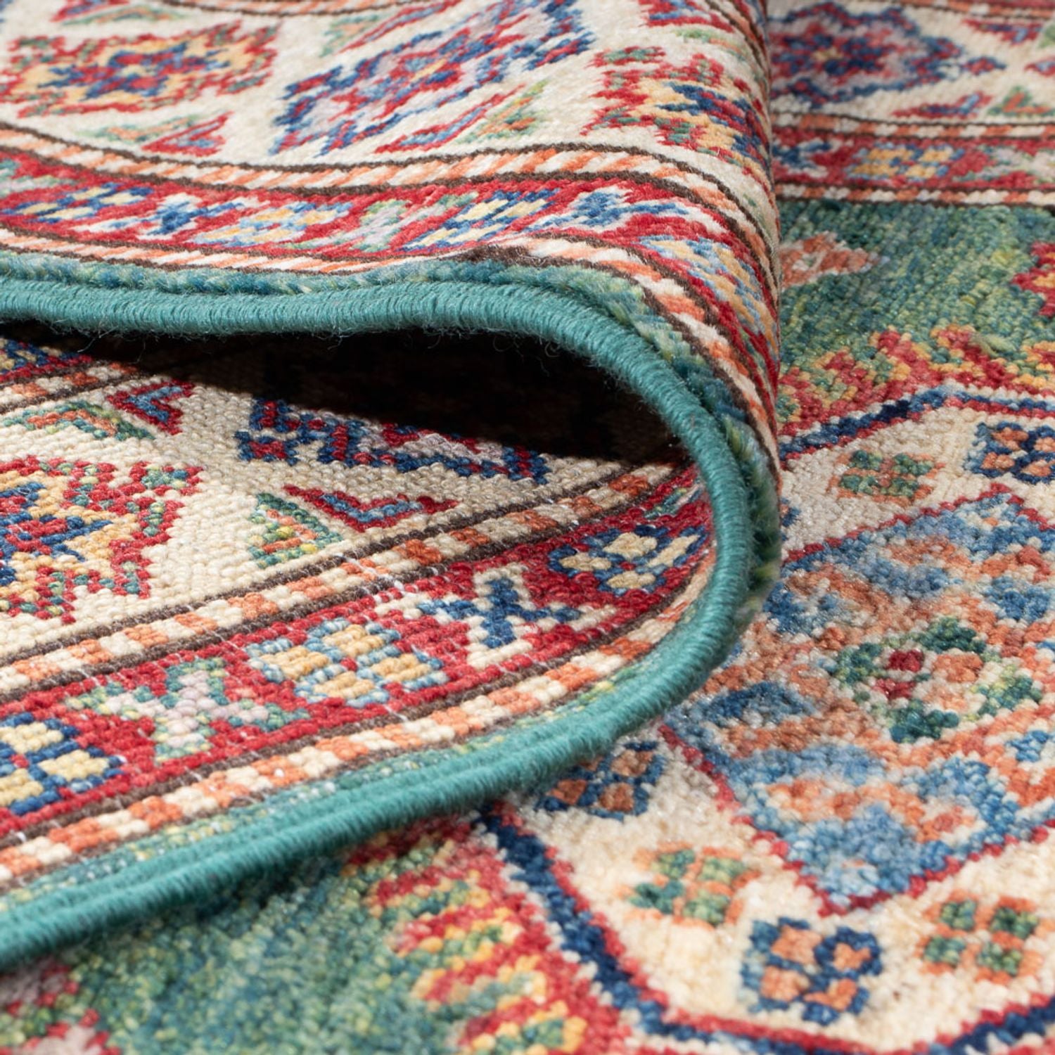 Tappeto corsia Tappeto Ziegler - Kazak - 296 x 80 cm - verde