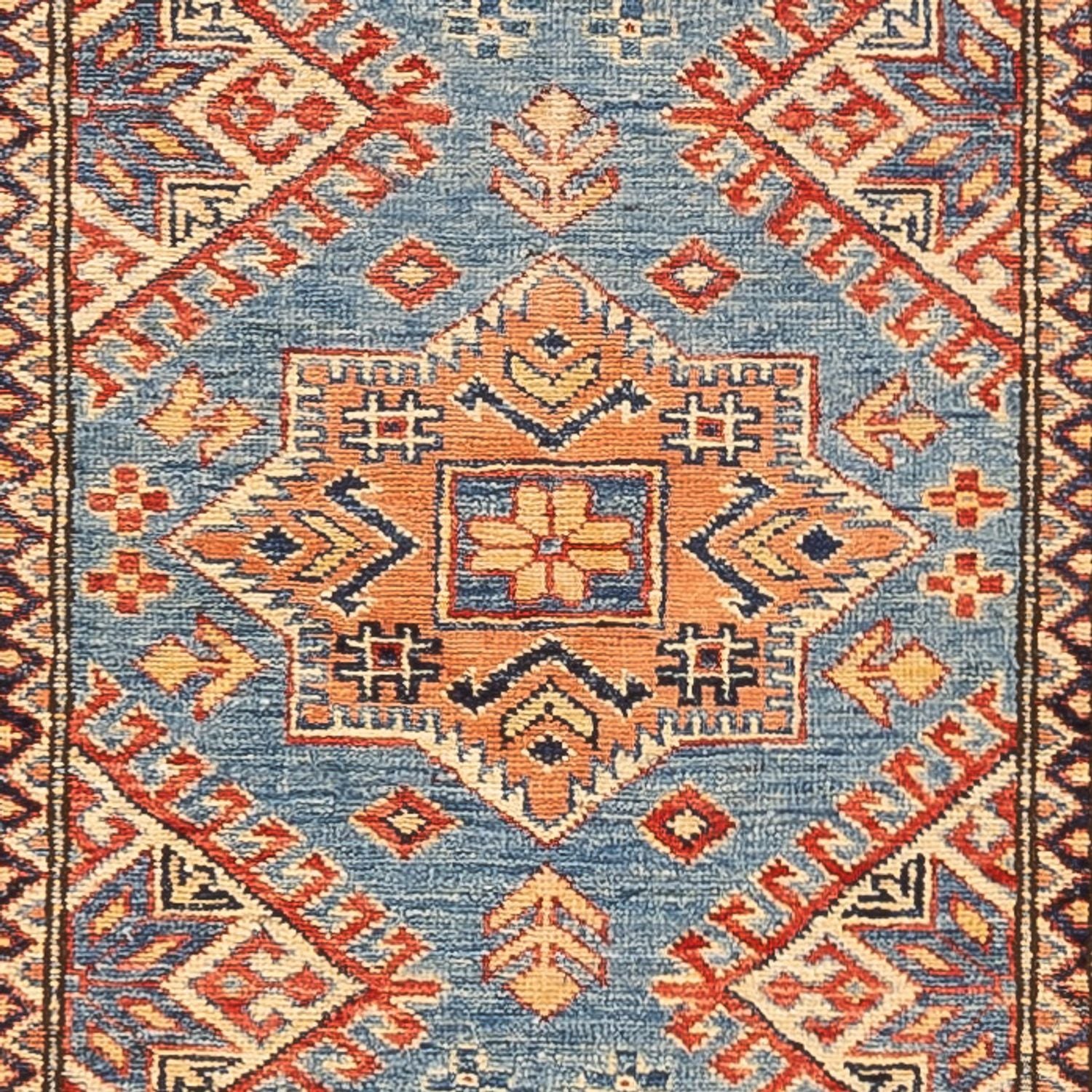 Tappeto corsia Tappeto Ziegler - Kazak - 312 x 75 cm - turchese