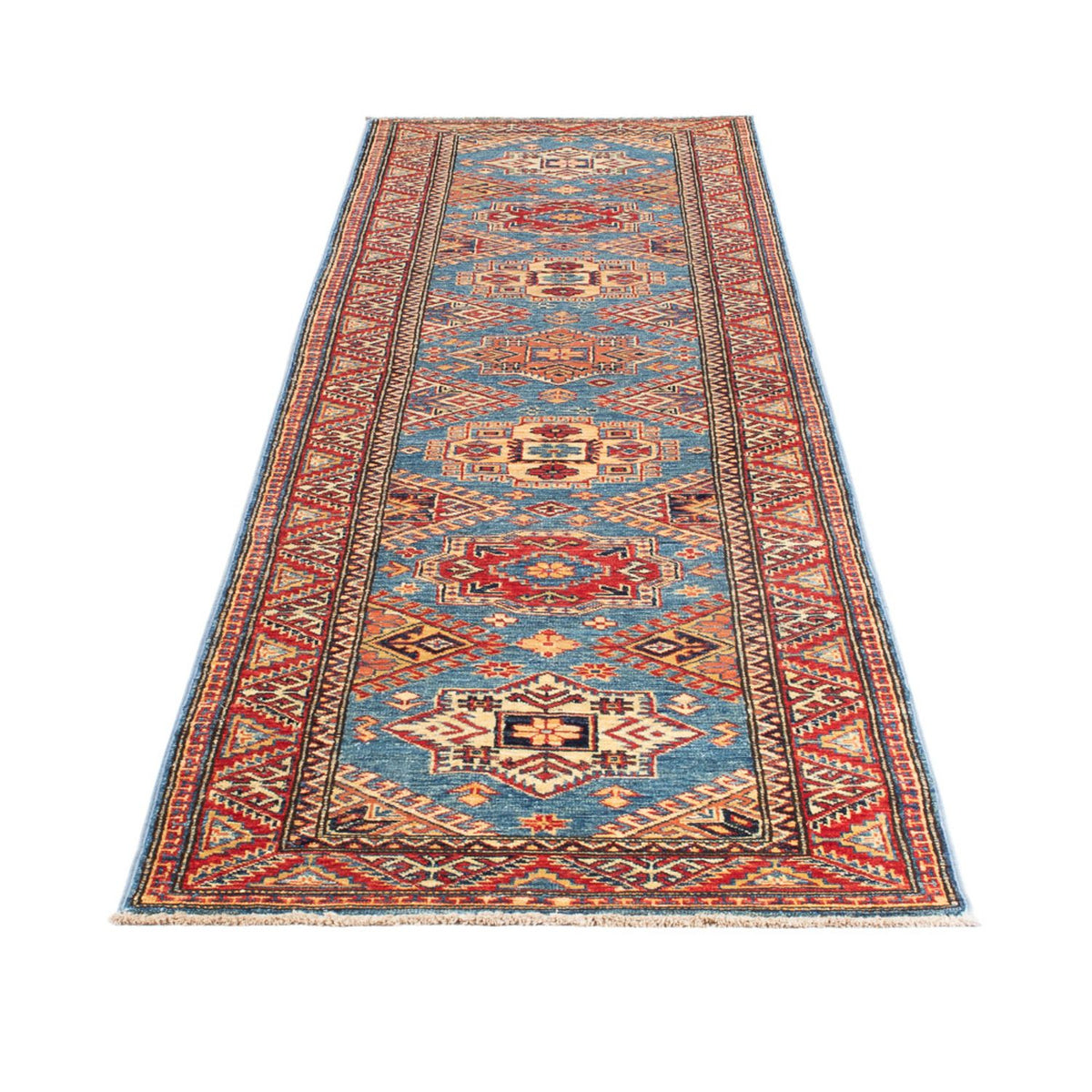 Tappeto corsia Tappeto Ziegler - Kazak - 312 x 75 cm - turchese