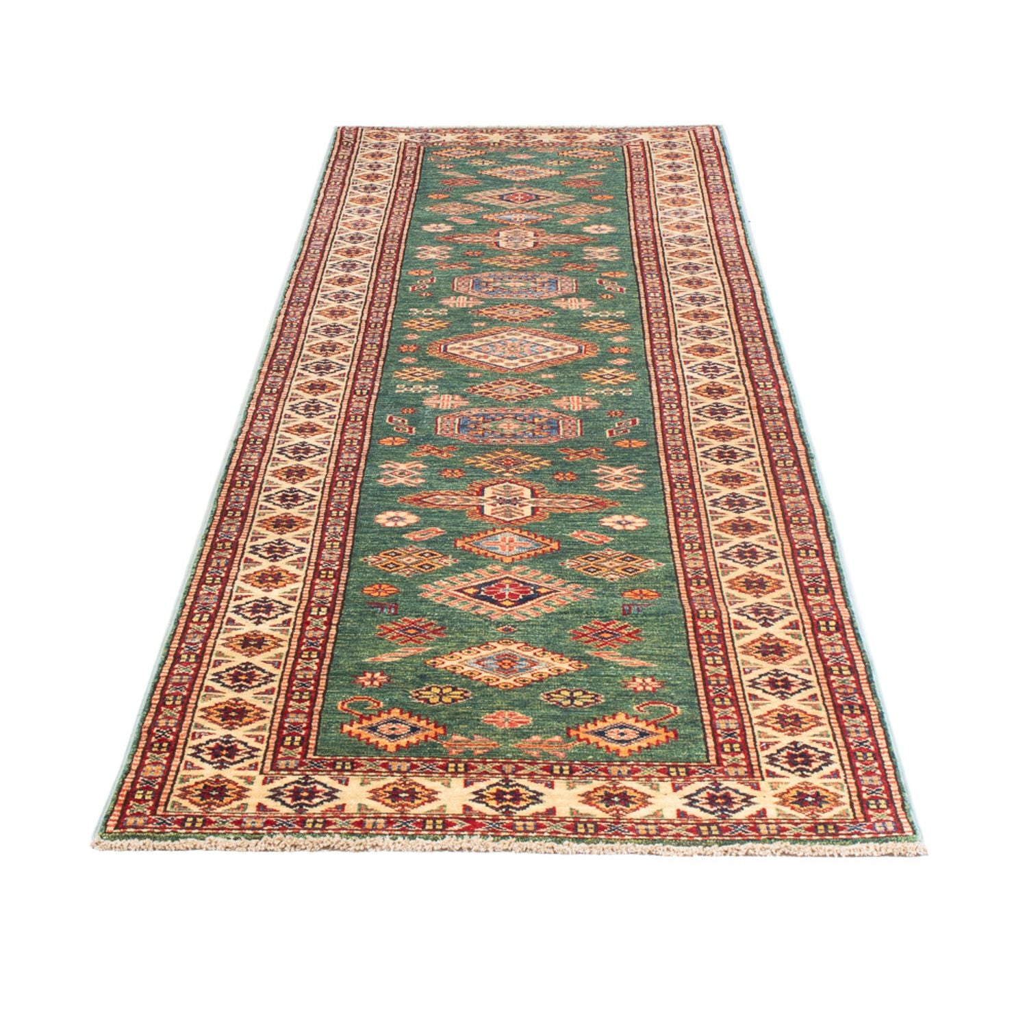 Tappeto corsia Tappeto Ziegler - Kazak - 302 x 78 cm - verde