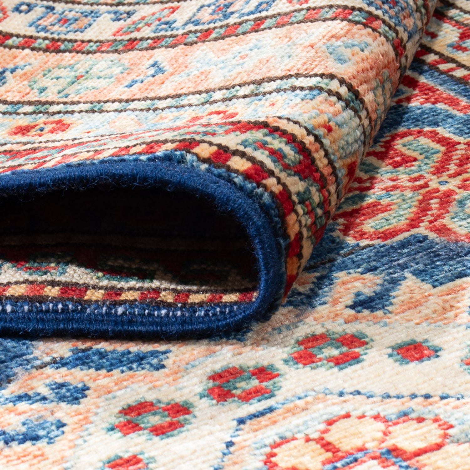 Tappeto corsia Tappeto Ziegler - Kazak - 304 x 80 cm - blu scuro