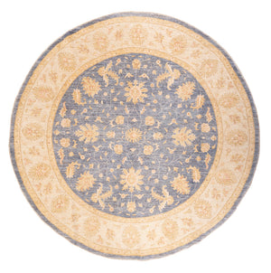 Tappeto Ziegler rotondo  - 247 x 248 cm - blu petrolio