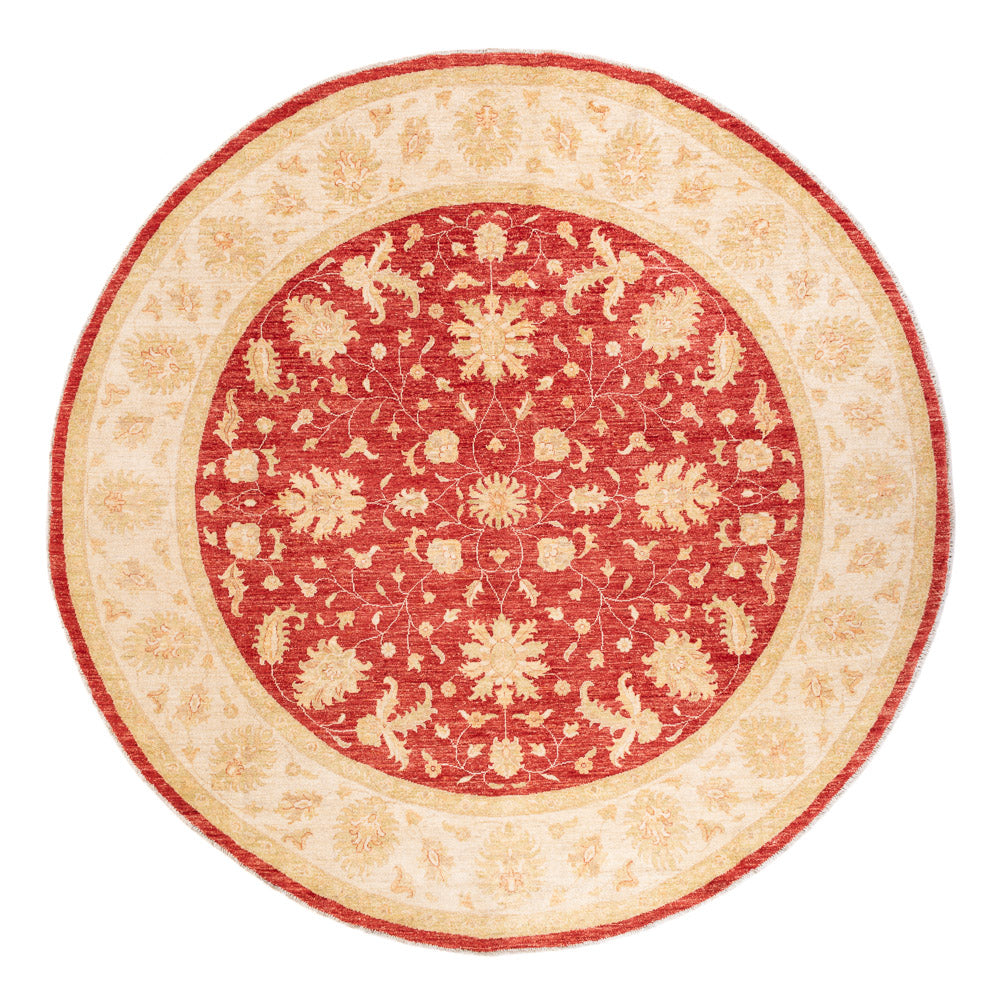 Tappeto Ziegler rotondo  - 247 x 247 cm - rosso