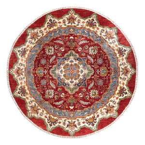 Tappeto Ziegler - Kazak rotondo  - 302 x 297 cm - multicolore