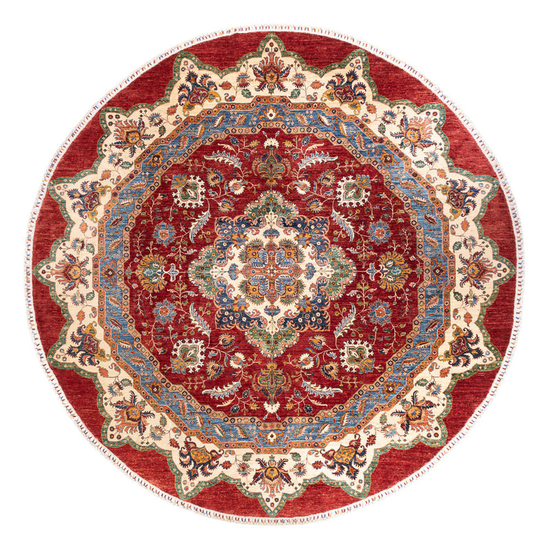 Tappeto Ziegler - Kazak rotondo  - 302 x 297 cm - multicolore