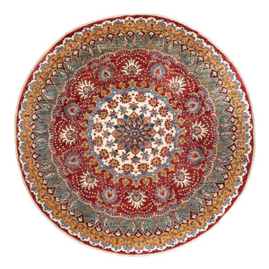 Tappeto Ziegler - Kazak rotondo  - 268 x 270 cm - multicolore