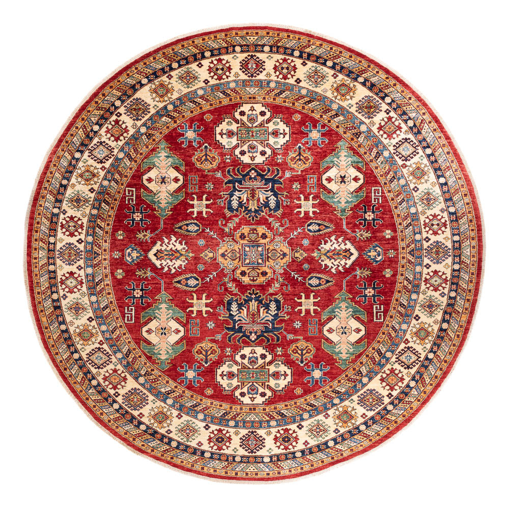 Tappeto Ziegler - Kazak rotondo  - 306 x 306 cm - multicolore