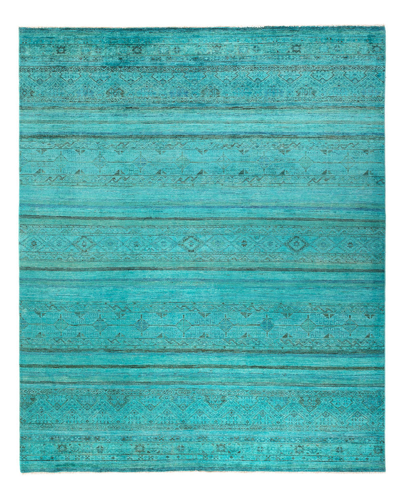 Tappeto Ziegler - Moderno - Vintage/Tinto di moda - 248 x 202 cm - turchese