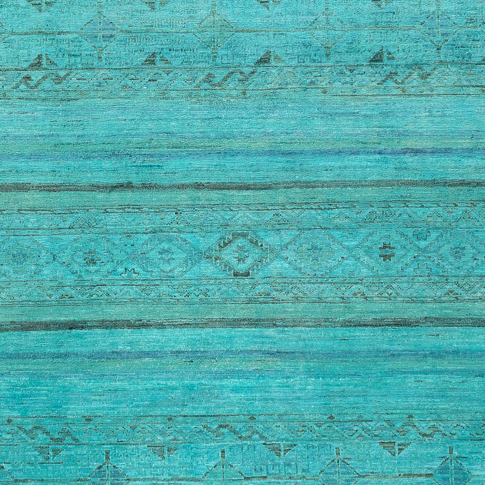 Tappeto Ziegler - Moderno - Vintage/Tinto di moda - 248 x 202 cm - turchese