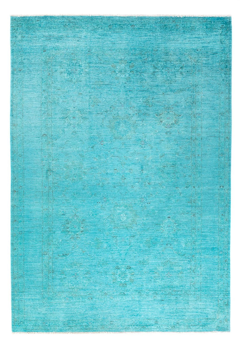 Tappeto Ziegler - Moderno - Vintage/Tinto di moda - 249 x 171 cm - turchese