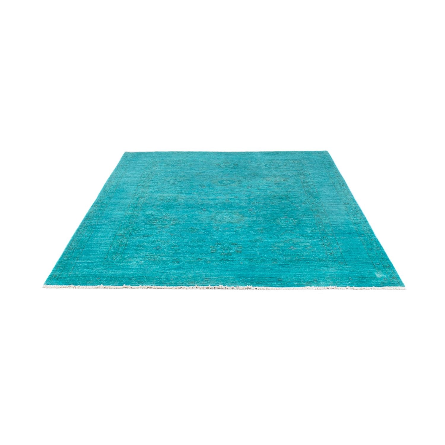 Tappeto Ziegler - Moderno - Vintage/Tinto di moda - 249 x 171 cm - turchese