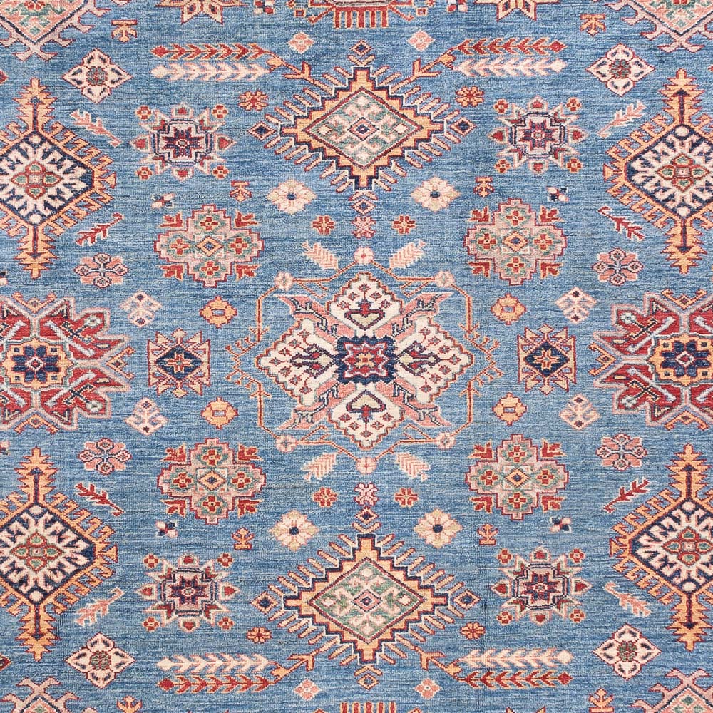 Tappeto Ziegler - Kazak - 300 x 244 cm - blu chiaro