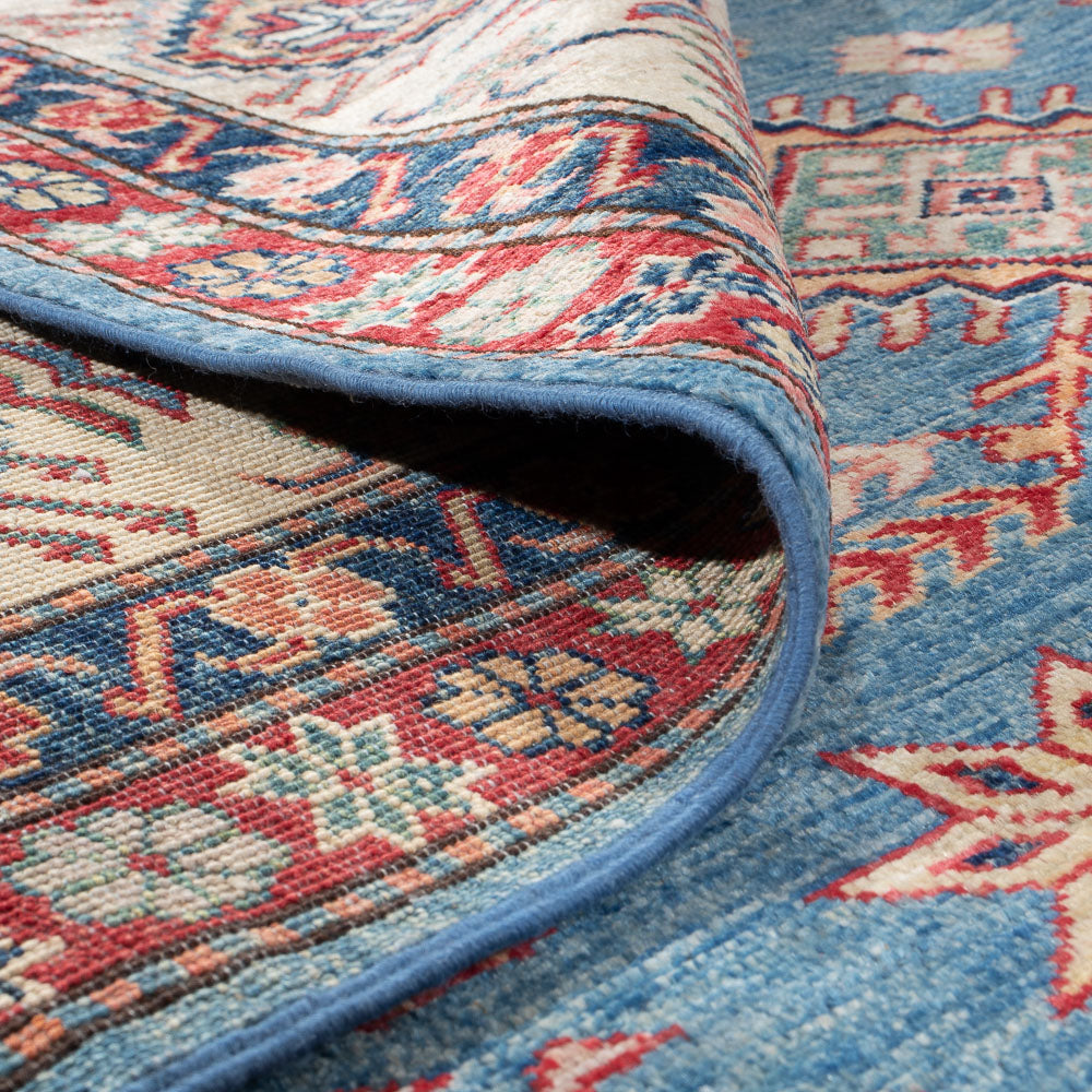 Tappeto Ziegler - Kazak - 300 x 244 cm - blu chiaro