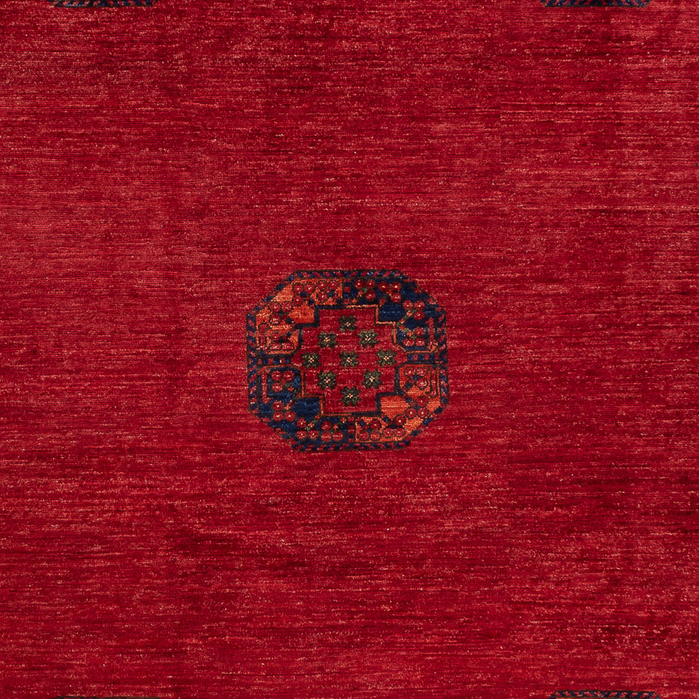 Tappeto afgano - Kunduz - 312 x 258 cm - rosso