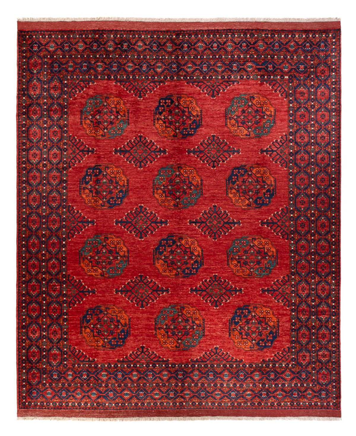 Tappeto afgano - 298 x 256 cm - rosso