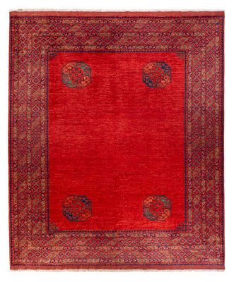 Tappeto afgano - 297 x 256 cm - rosso
