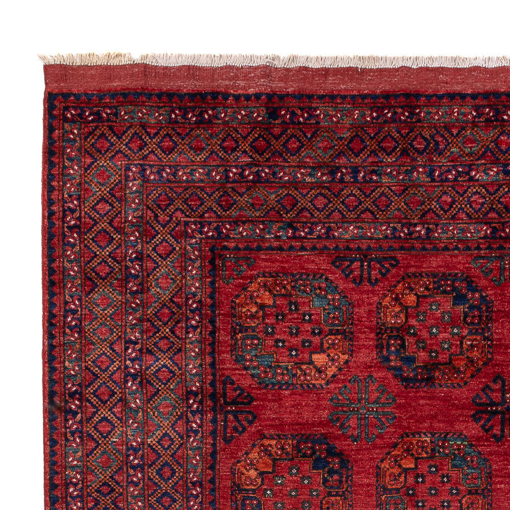 Tappeto afgano - Kunduz - 306 x 255 cm - rosso