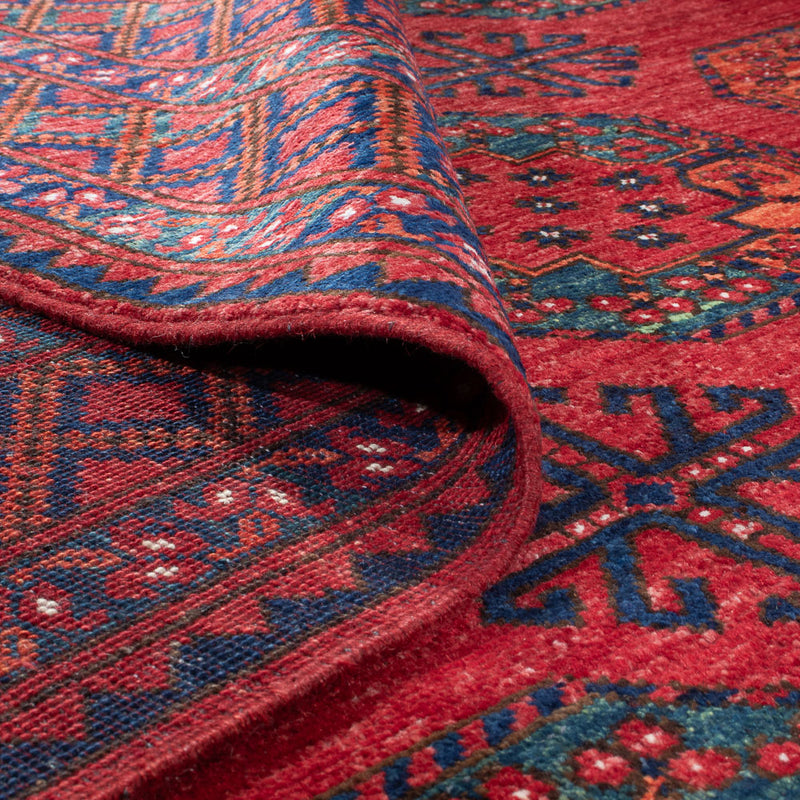 Tappeto afgano - Kunduz - 306 x 255 cm - rosso
