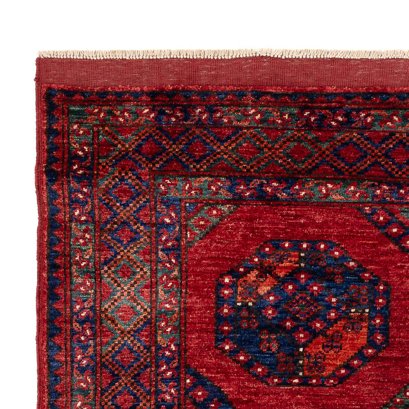 Tappeto afgano - Kunduz - 199 x 149 cm - rosso