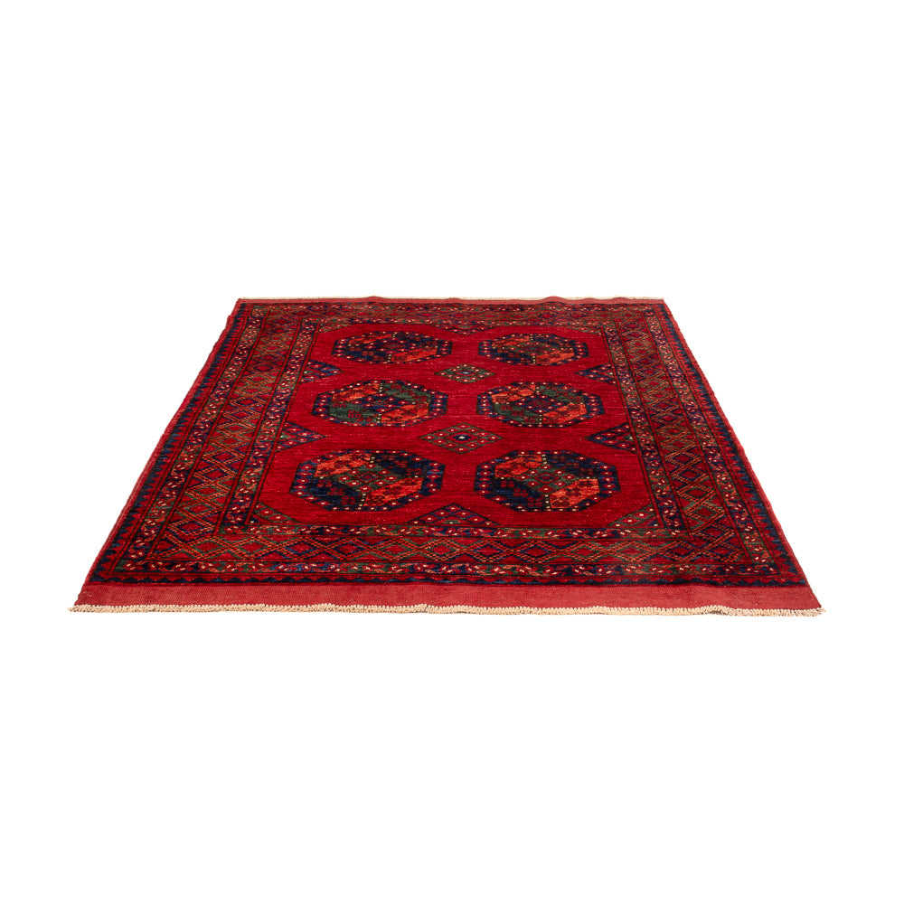 Tappeto afgano - Kunduz - 199 x 149 cm - rosso