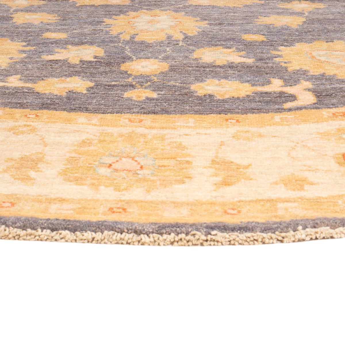 Tappeto Ziegler rotondo  - 198 x 196 cm - blu mare