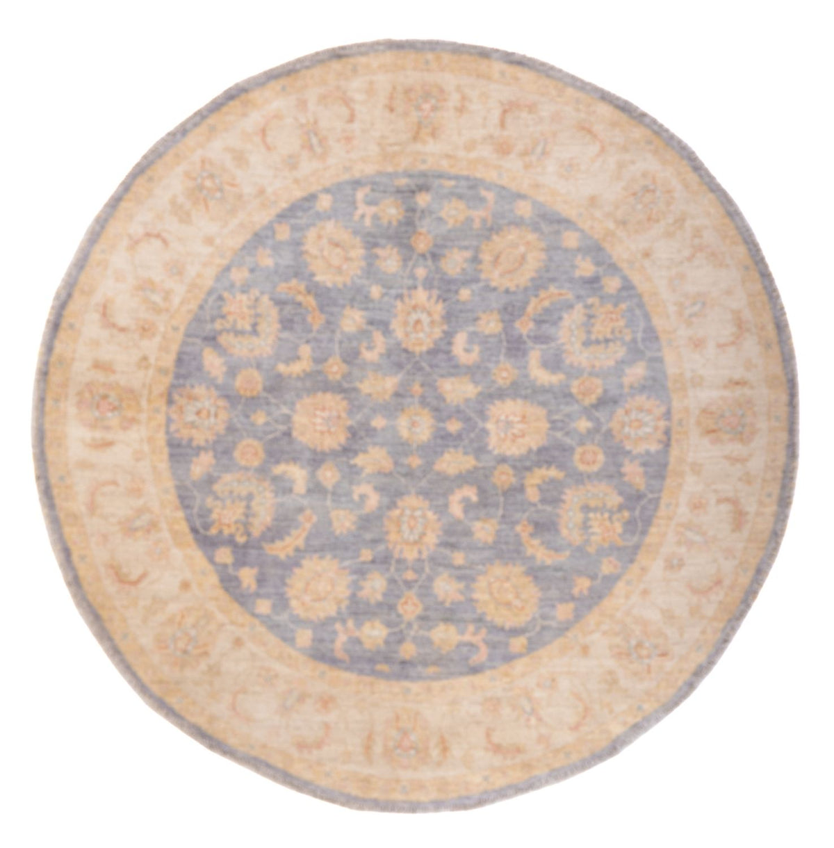 Tappeto Ziegler rotondo  - 146 x 146 cm - blu mare