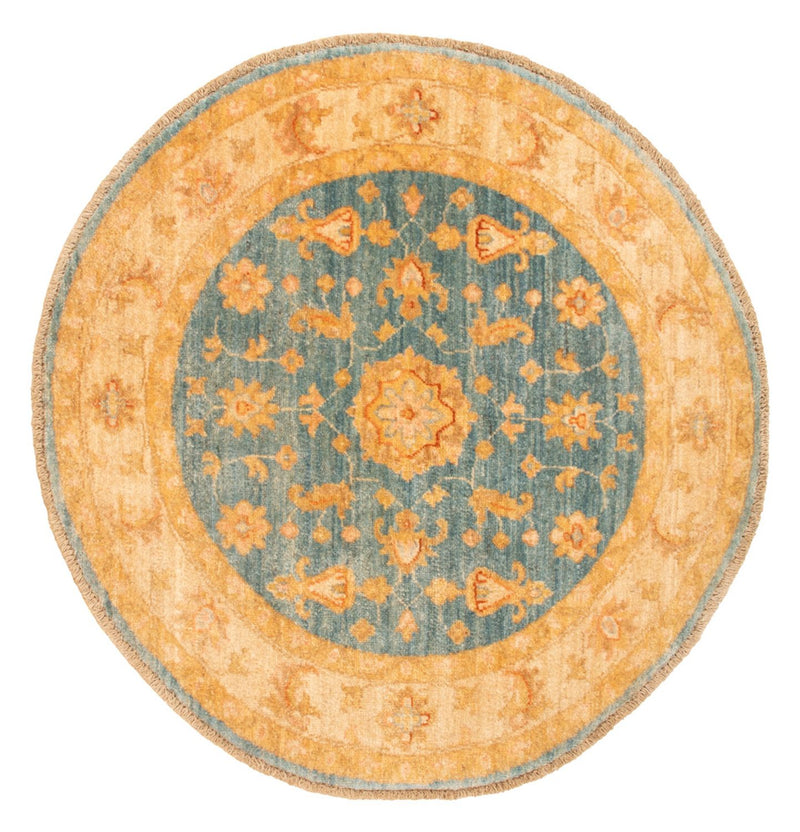 Tappeto Ziegler rotondo  - 96 x 99 cm - blu
