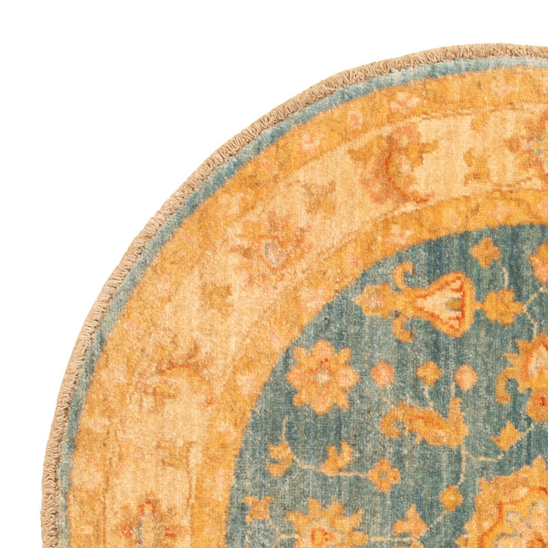 Tappeto Ziegler rotondo  - 96 x 99 cm - blu